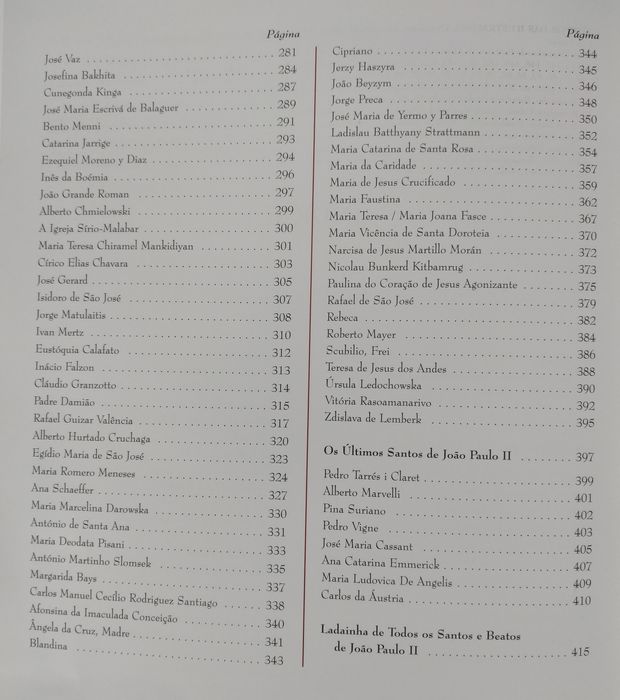 Os Santos de João Paulo II - 3 livros novos na caixa original