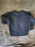 Granatowy sweter chłopięcy  122