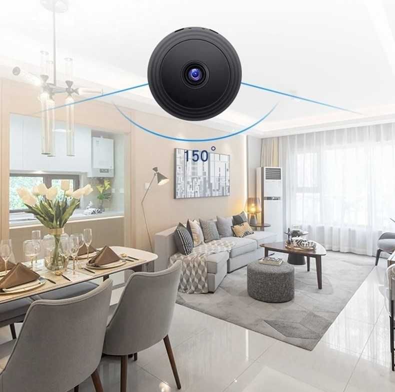 Мини Wi-Fi камера с ДАТЧИКОМ на движение и НОЧНОЙ съемкой! Скрытая!
