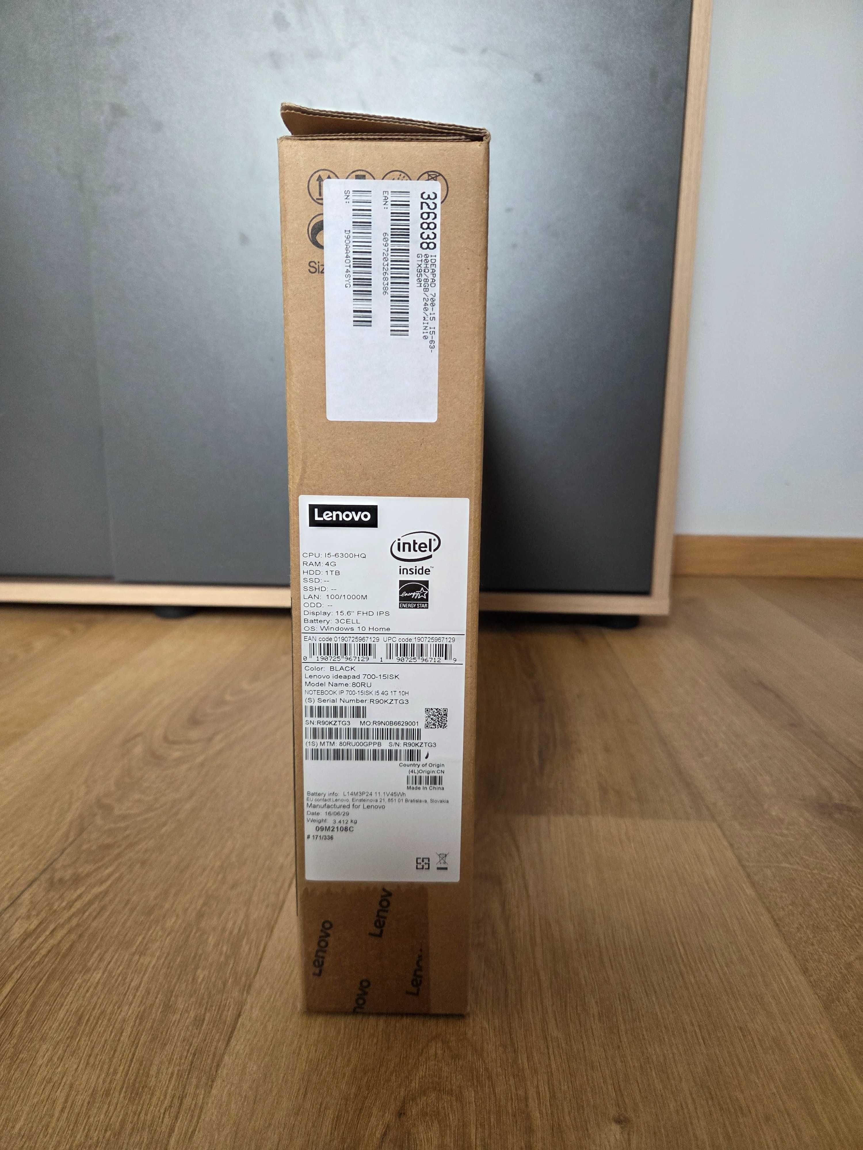 LENOVO 700-15ISK I5-6300HQ/4GB/1TB/GTX 950M-2GB/W10 15.6'' 80RU00GPPB
