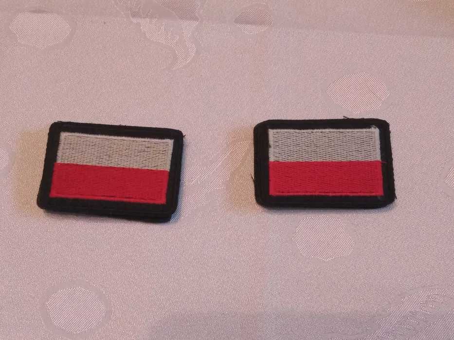 Haftowana flaga Polski na rzep, 1 kpl.