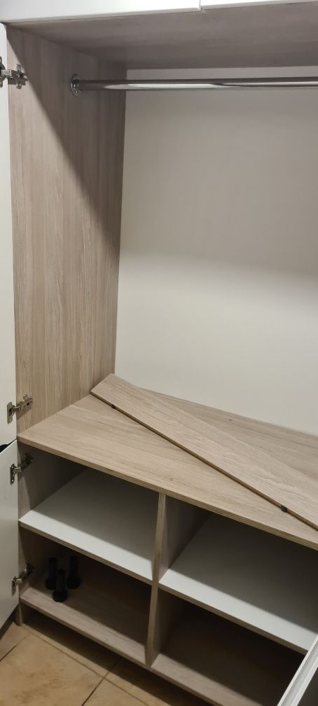 Meble do salonu, komplet lub pojedynczo, kolor biały połysk