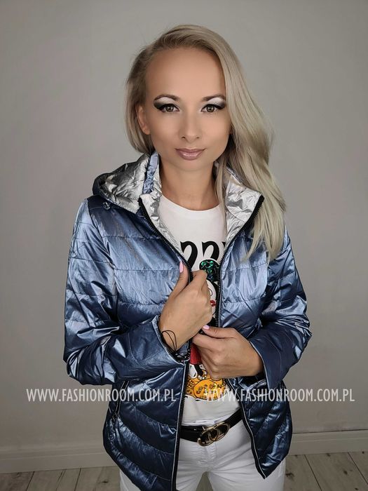 M-3XL KURTKA damska PRZEJŚCIOWA z kapturem WODOODPORNA Tu kupujesz r.M