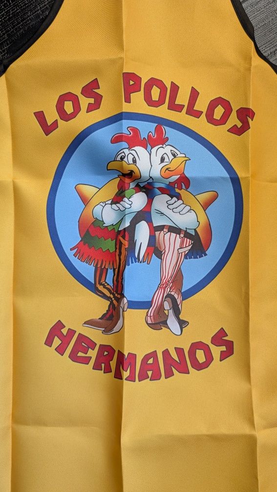 Жёлтый кухонный фартук во все тяжкие Los Pollos Hermanos breaking bad