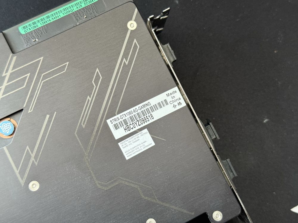Відеокарта Asus Rog Strix GTX 1060 6GB