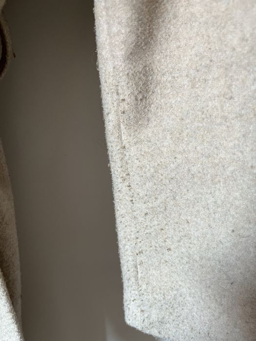 Zara casaco comprido bege tamanho M