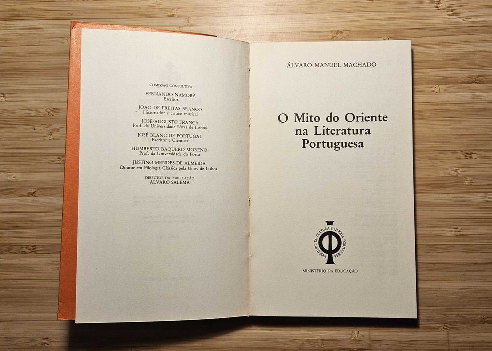 O mito do oriente na literatura portuguesa, Álvaro Manuel Machado