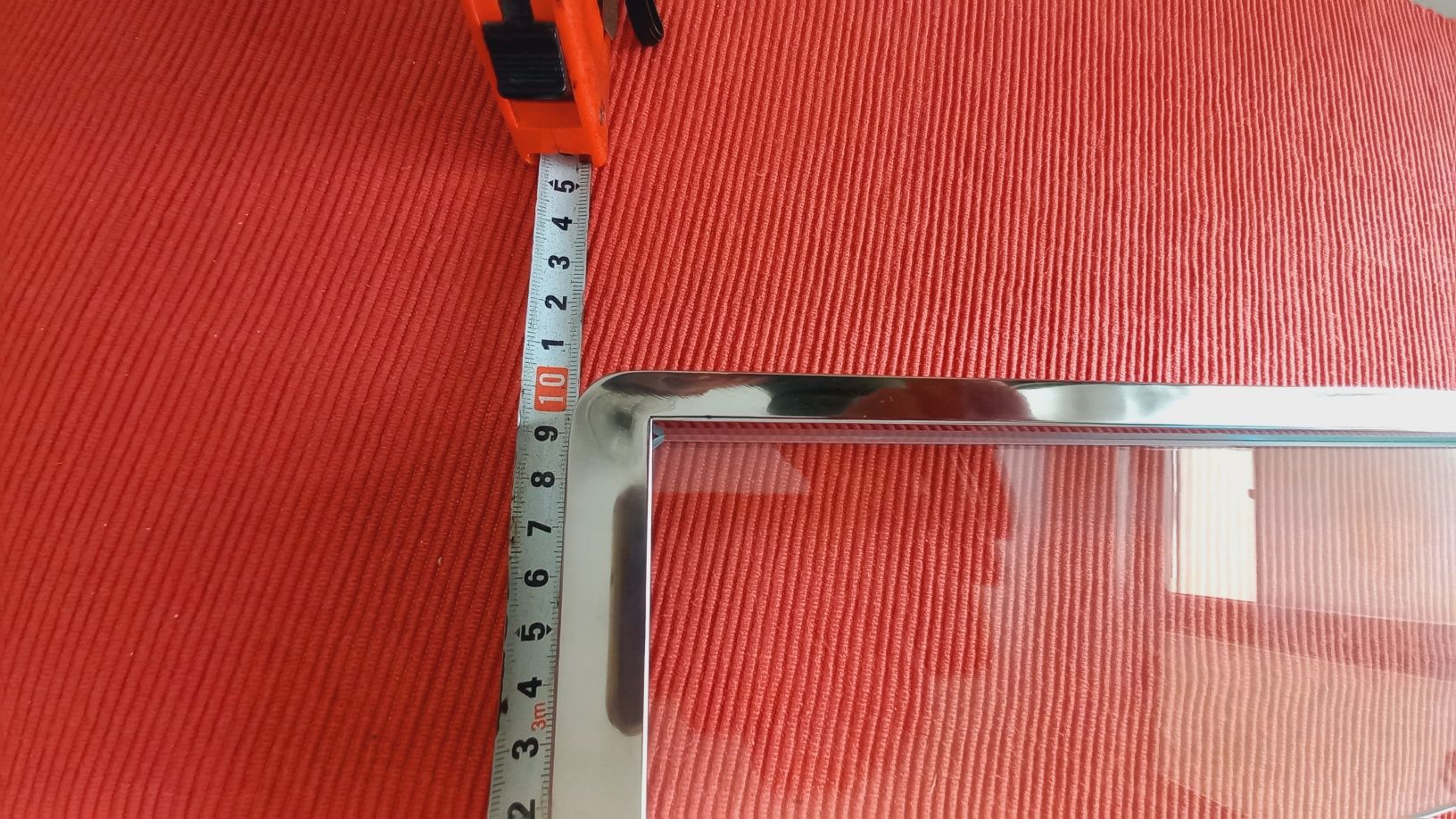 Szklana półka łazienkowa 10x40cm