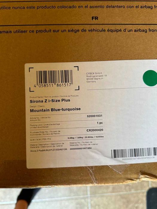 Fotelik Cybex Sirona Z i-Size plus