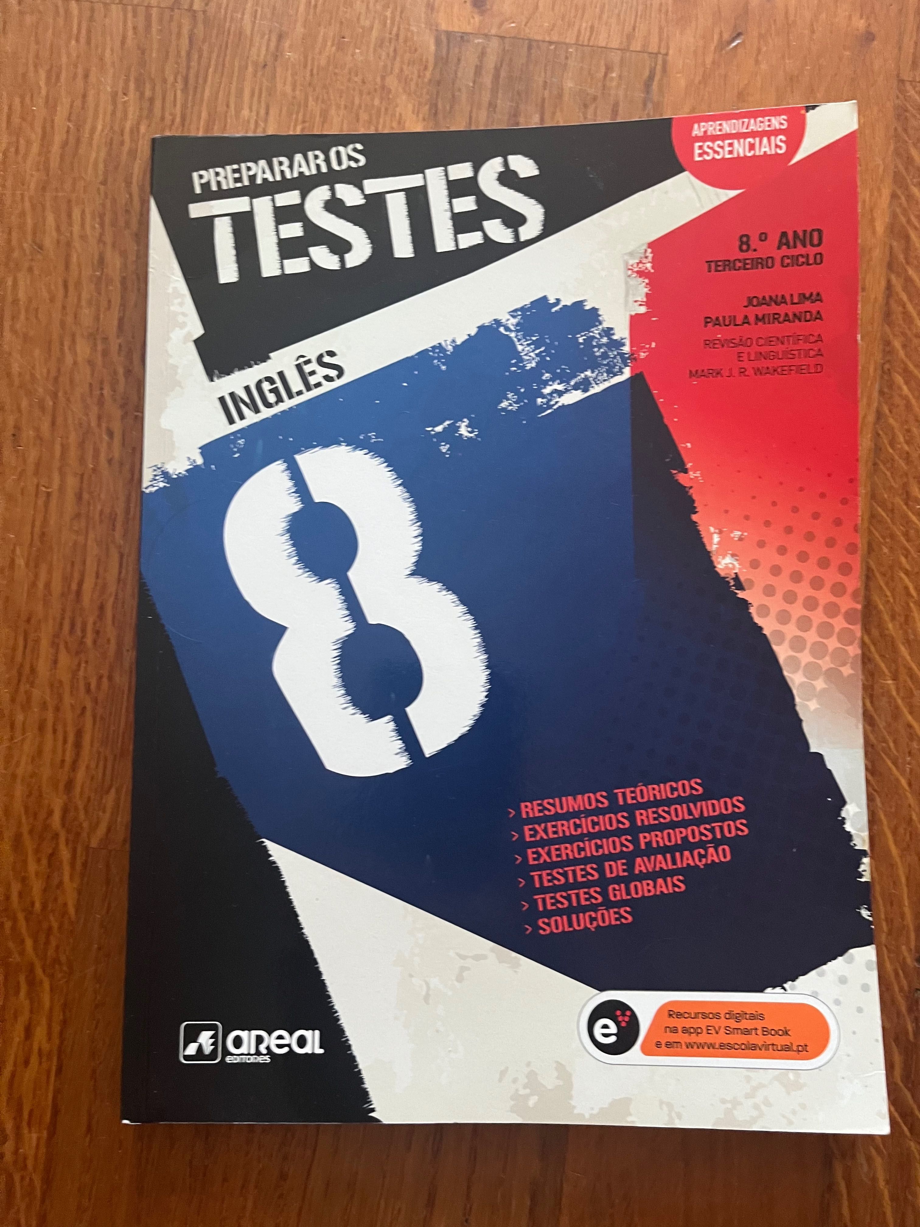 Preparar os testes - Inglês - 8. Ano - livro de exercicios e resumos