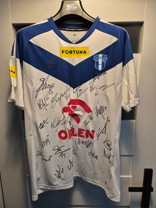 Koszulka meczowa Wisły Płock z autografami