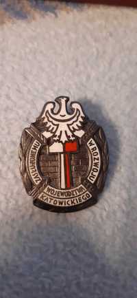stara odznaka prl zasłużonemu w rozwoju województwa katowice