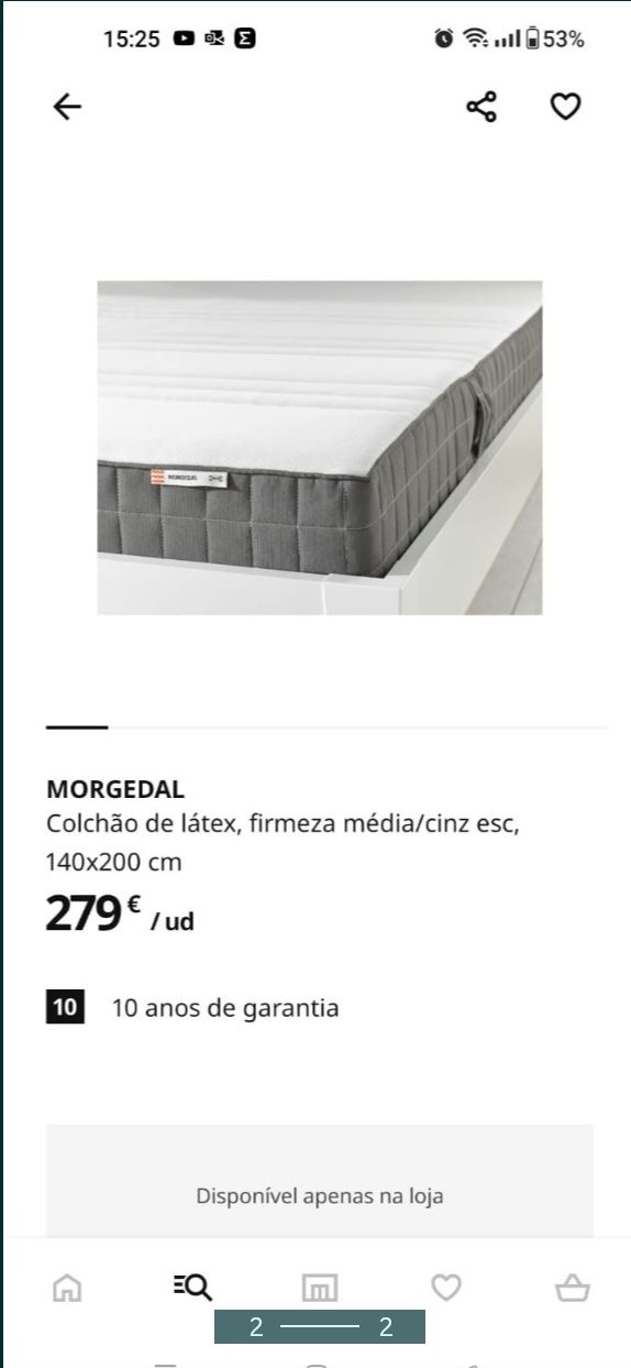 Colchão IKEA Morgedal