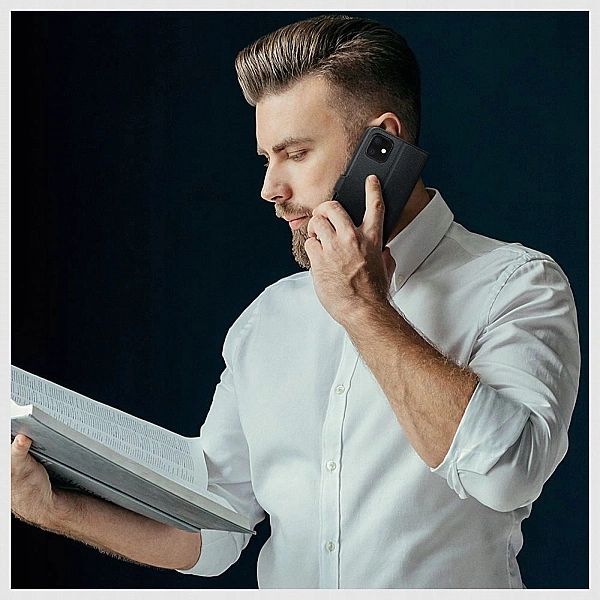 Etui Tech-Protect Wallet na Xiaomi Redmi 14C / Poco C75 - brązowe