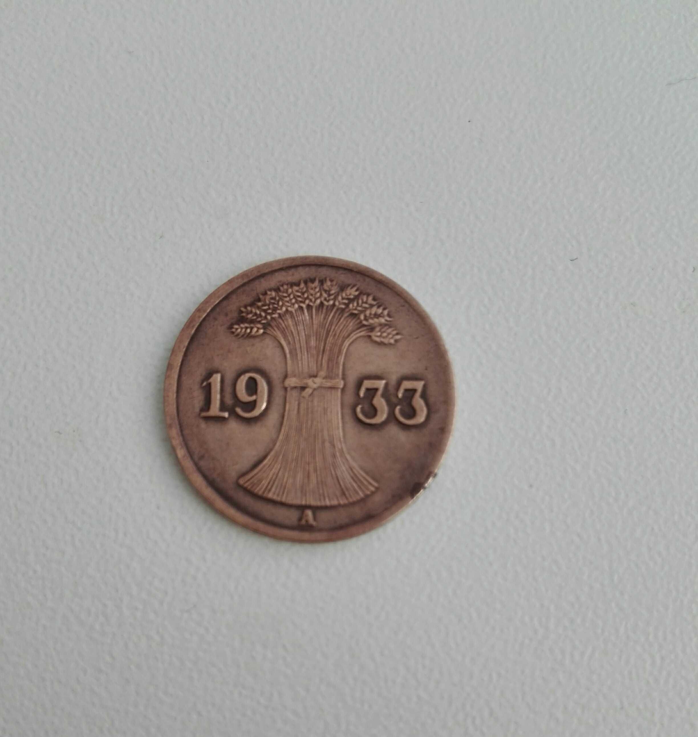 Moneta 1 Reichspfennig 1933