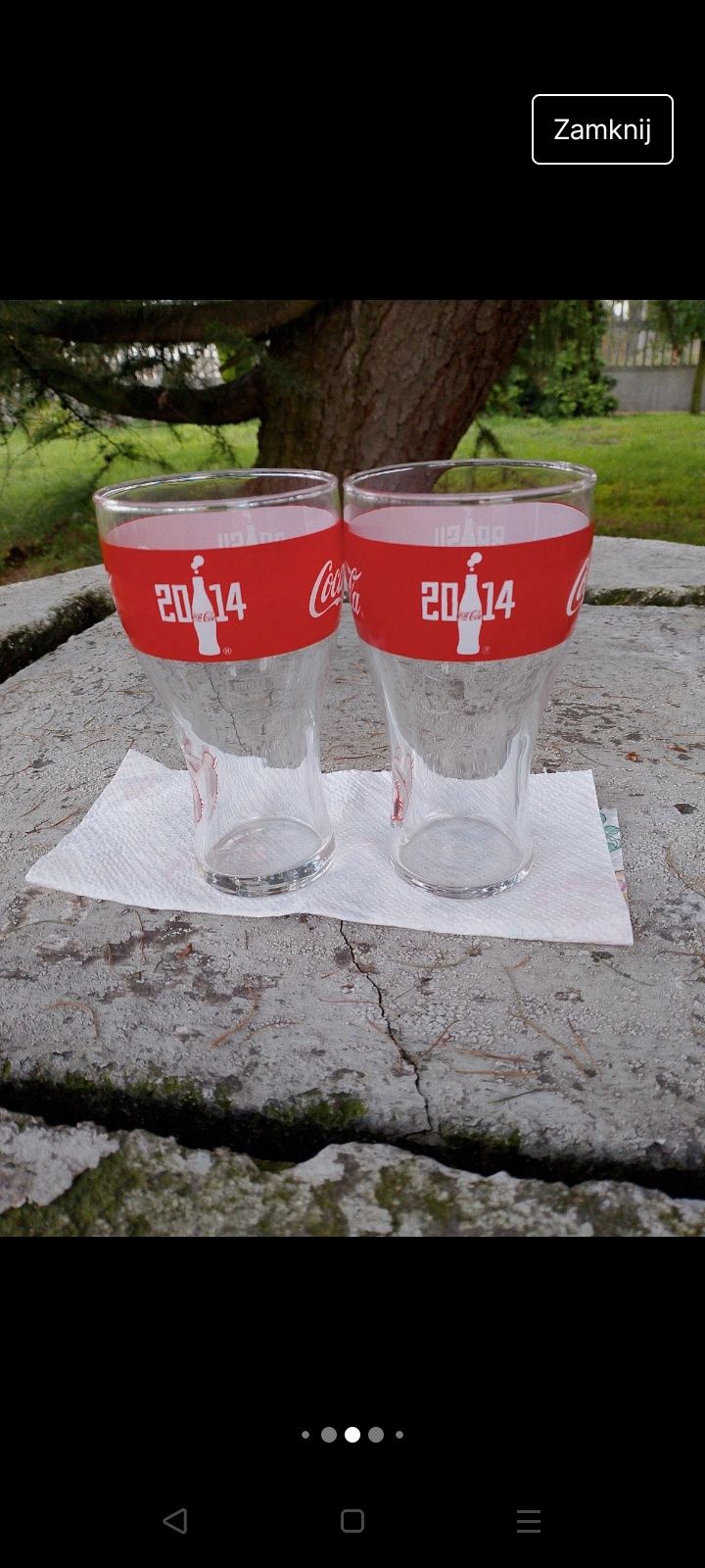 Kolekcjonerskie szklanki coca cola