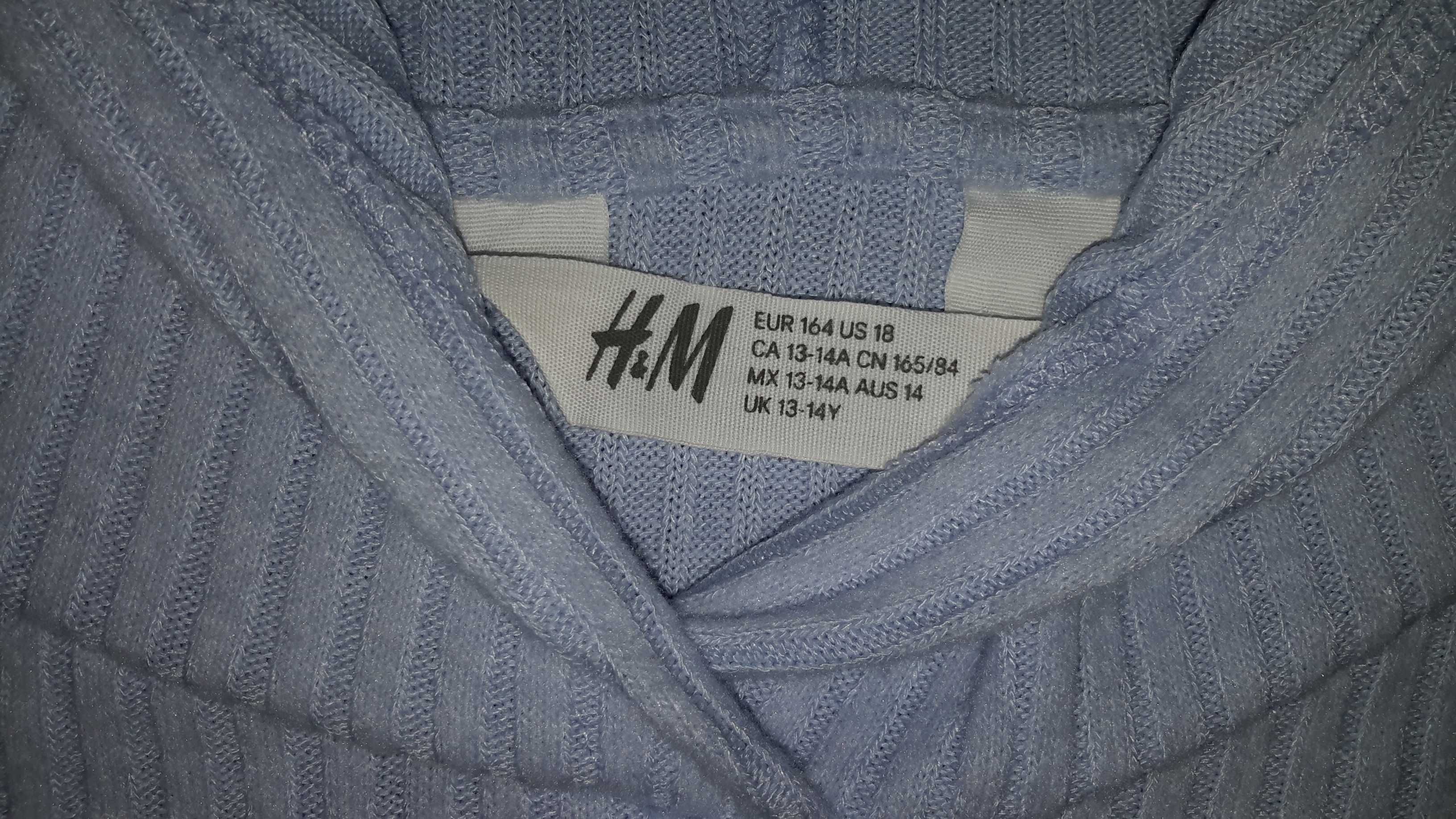 Bluza dziewczęca damska z kapturem H&M rozmiar 164 cm