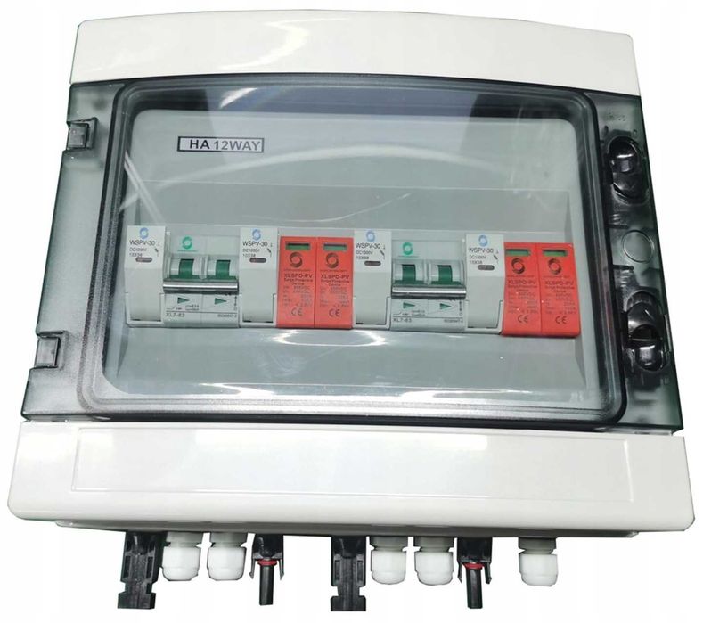 Rozdzielnica IP65 Zasilania DC 500V PV Fotowoltaiki 2 String + Gratis