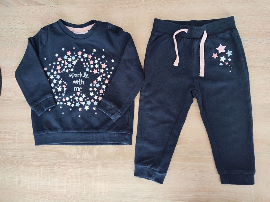 Komplet dresowy bluza spodnie 80