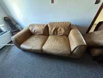 Sofa skórzana brazowa made in italy „CALIA ITALIA“