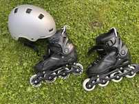 Rolki regulowane Raven 40-43 + kask Oxelo