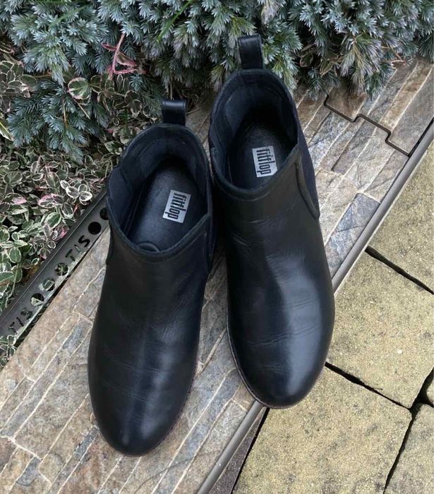 FitFlop Англія фірмові шкіряні жіночі черевики натуральна шкіра 36р.