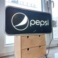 Neon-kaseton Pepsi z podpięciem sieciowym do użytku wewnętrznego