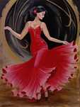 Obraz "Ogniste flamenco"