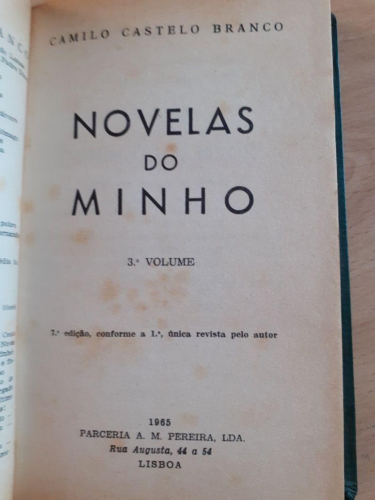 Novelas do Minho de Camilo Castelo Branco - 1965