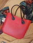 Torebka shopperka O bag czerwona