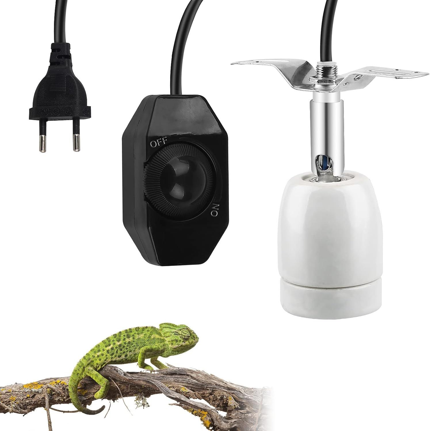 Lâmpada CPROSP UVB Turtle, Reptile Chauffage O360 °