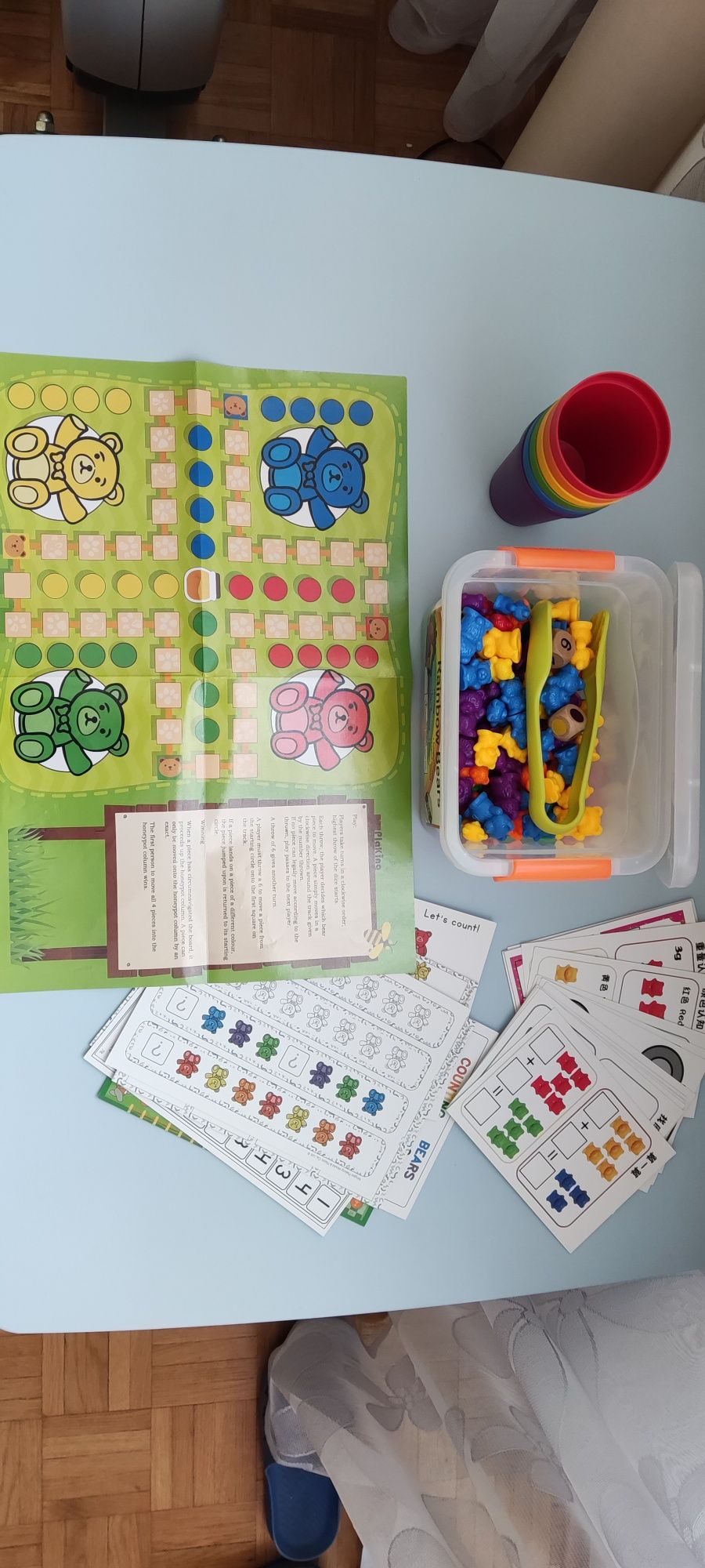 Zabawki edukacyjne Montessori Rainbow Bears 3+