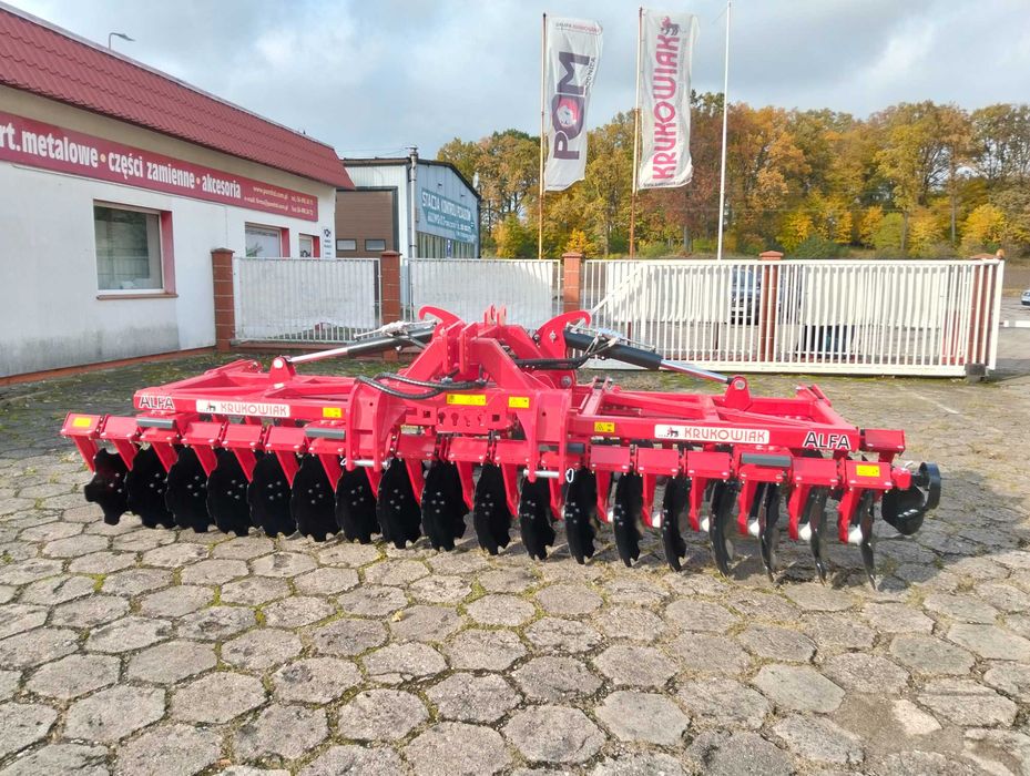 Brona Talerzowa Hydrauliczna ALFA H 4,5 m Krukowiak popokazowa