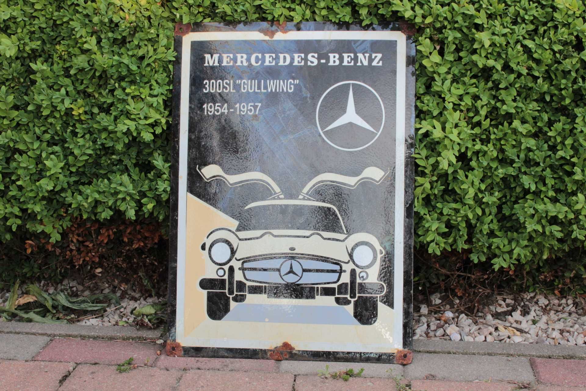 Mercedes reklama szyld blacha emaliowana serwis