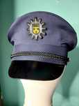 Czapka policjanta karnawałowa