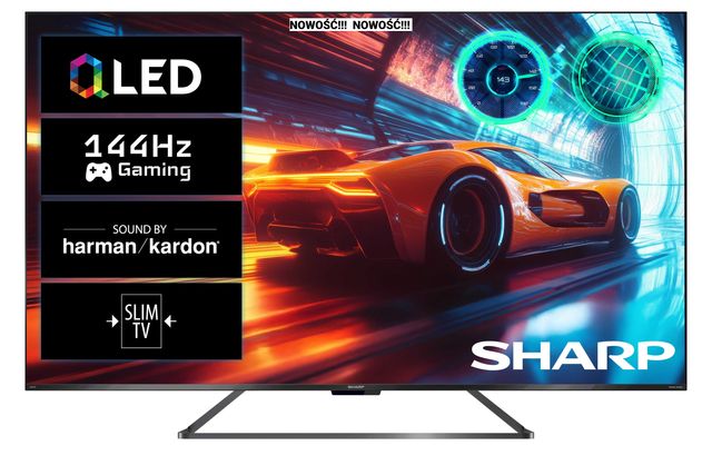 Telewizor QLED Sharp 65GR8765E 4K 144Hz Google TV Harman Kardon Smart