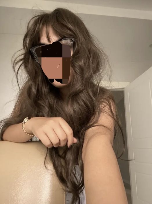 Peruka chłodny brąz długie włosy jak naturalne