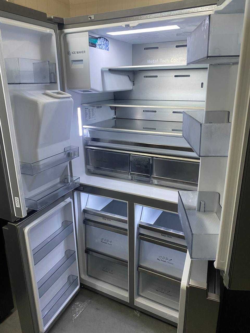 НОВИЙ Холодильник HISENSE 4дверний side by side сайд бай сайд 2023рік