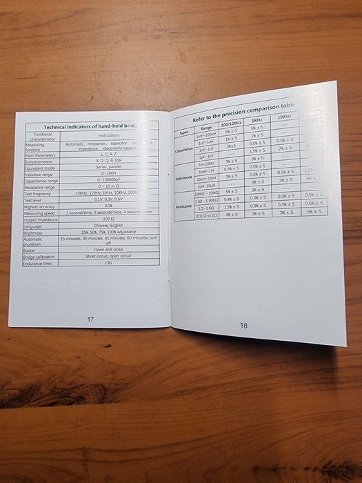 Zoyi  DQ 01 LCR  тестер индуктивности, ёмкости, сопротивления, ESR