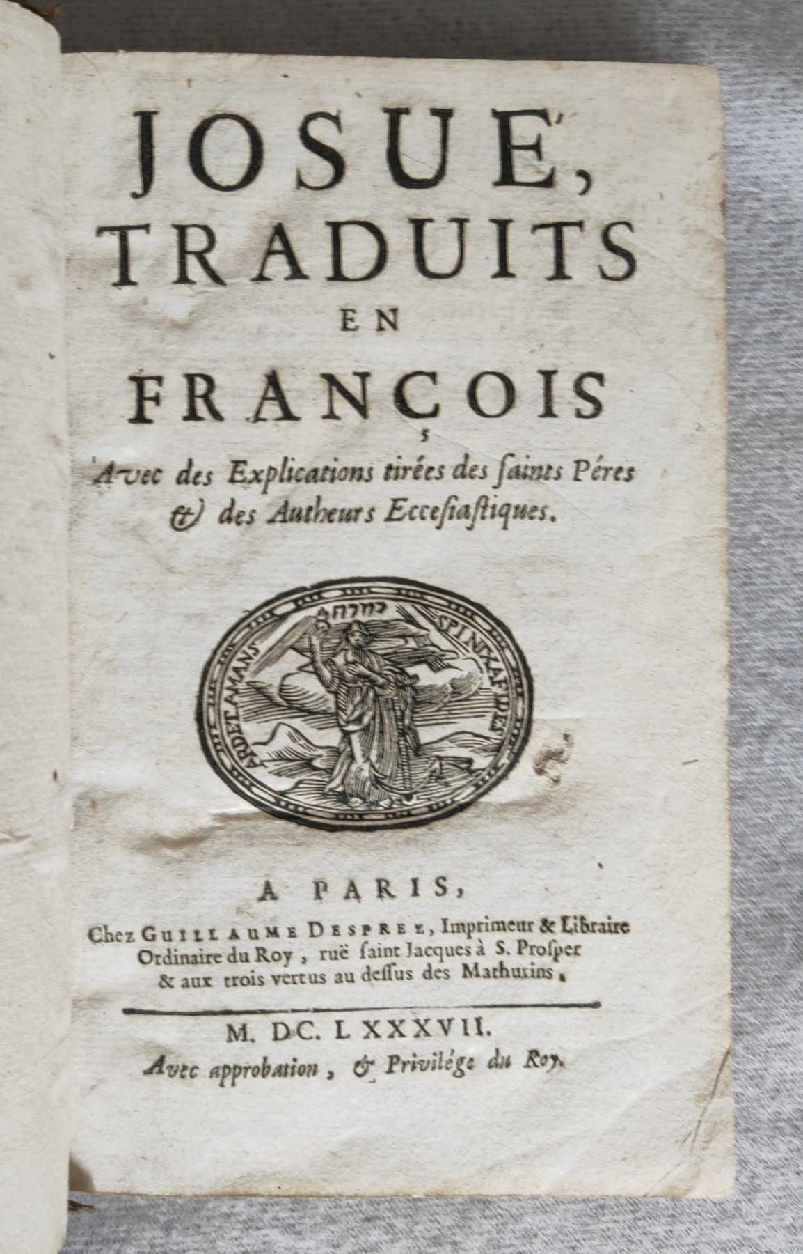 Rara 1.ª EDIÇÃO do Séc. XVII - Josué. 1687.