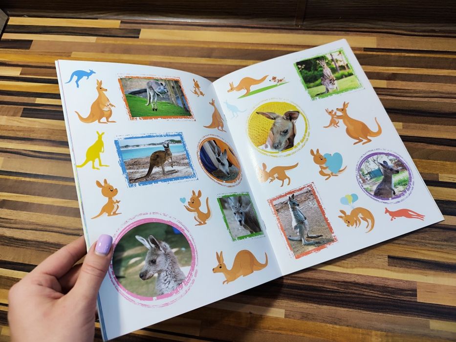 Poznajmy się Kangur, symbol Australii  Książeczka z naklejkami