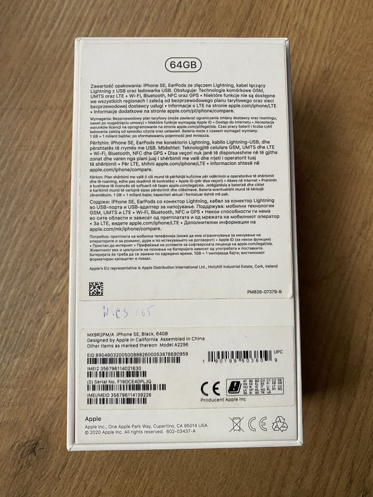 IPhone SE 2020 64 GB Black