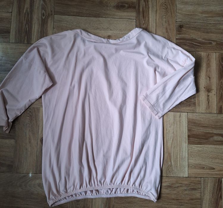 Bluzeczka 3/4 rozmiar M pudrowy róż