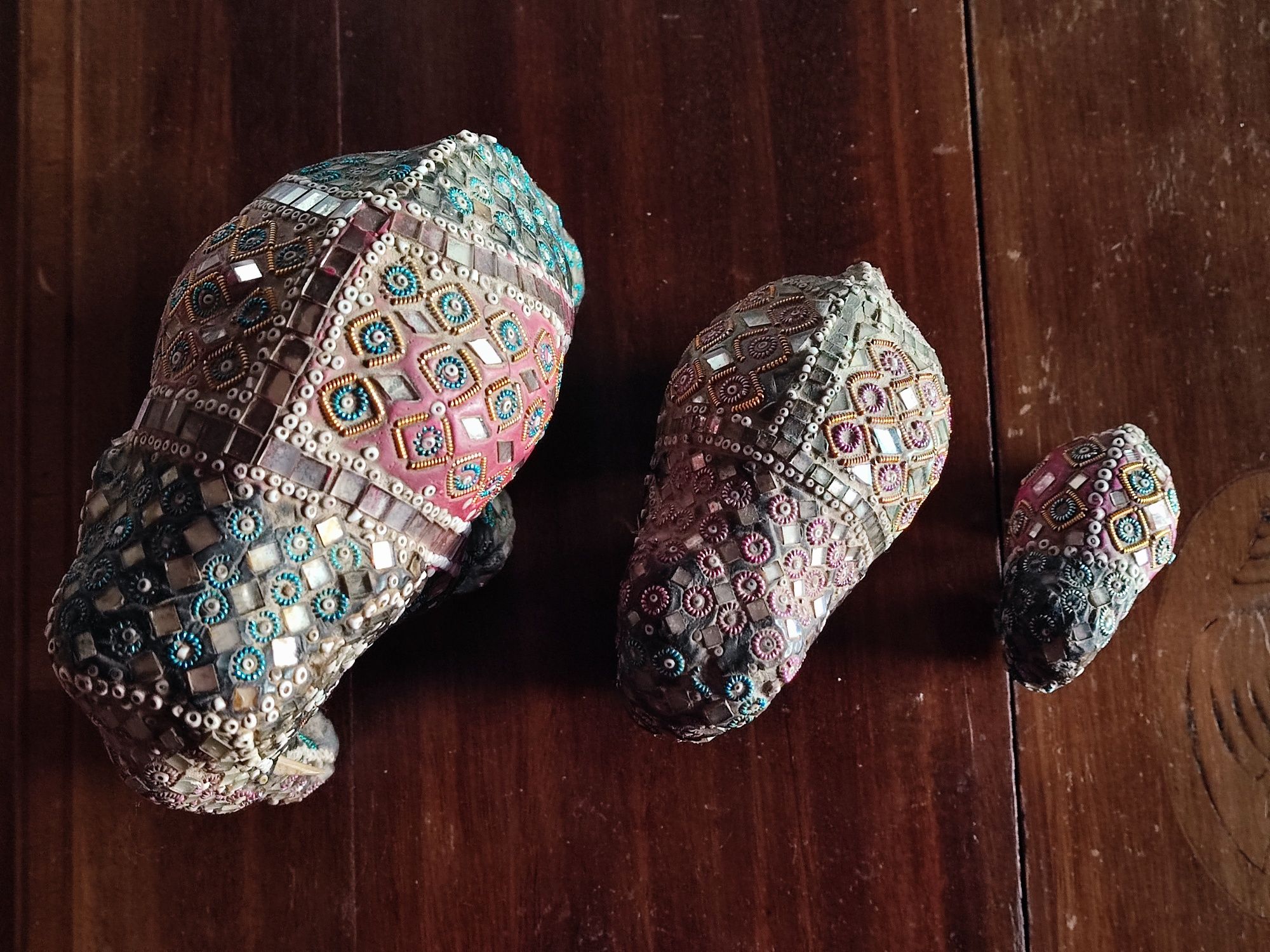Conjunto de 3 elefantes