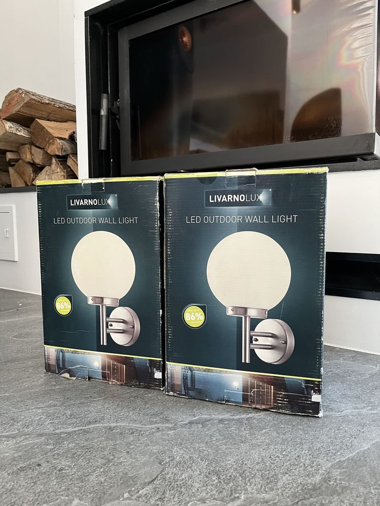 2 nowe lampy ścienne zewnętrzne Livarno Lux