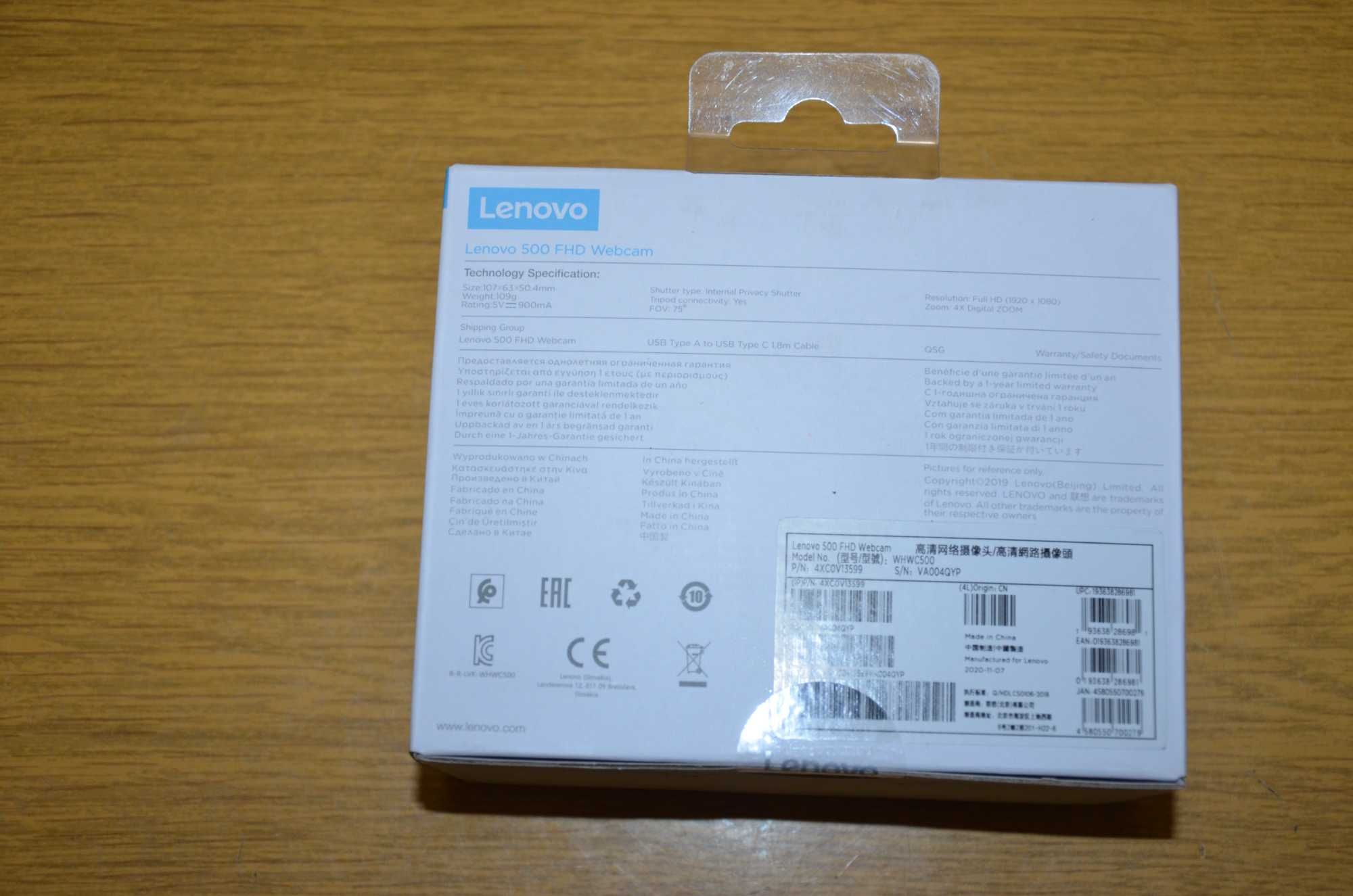 Kamera internetowa Lenovo 500 FHD