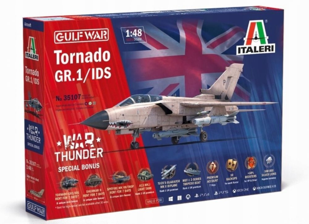 .Italeri 35107 samolot Tornado GR.1/IDS Gulf War  WAR THUNDER