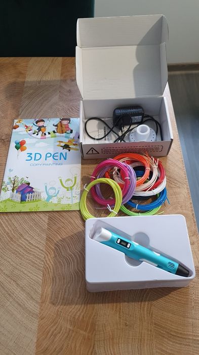 ZABAWKA Długopis 3D + wzornik + 50m fillamentu + podstawki ZESTAW