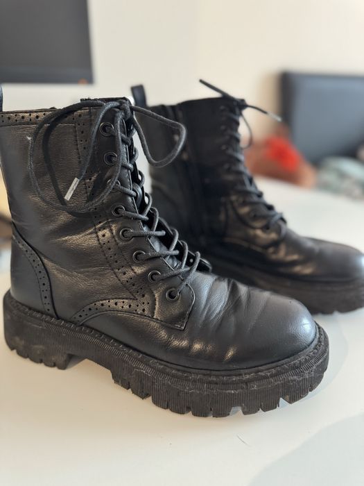 Buty Trapery - prawdziwa miekka skóra EUR39 stan idealny