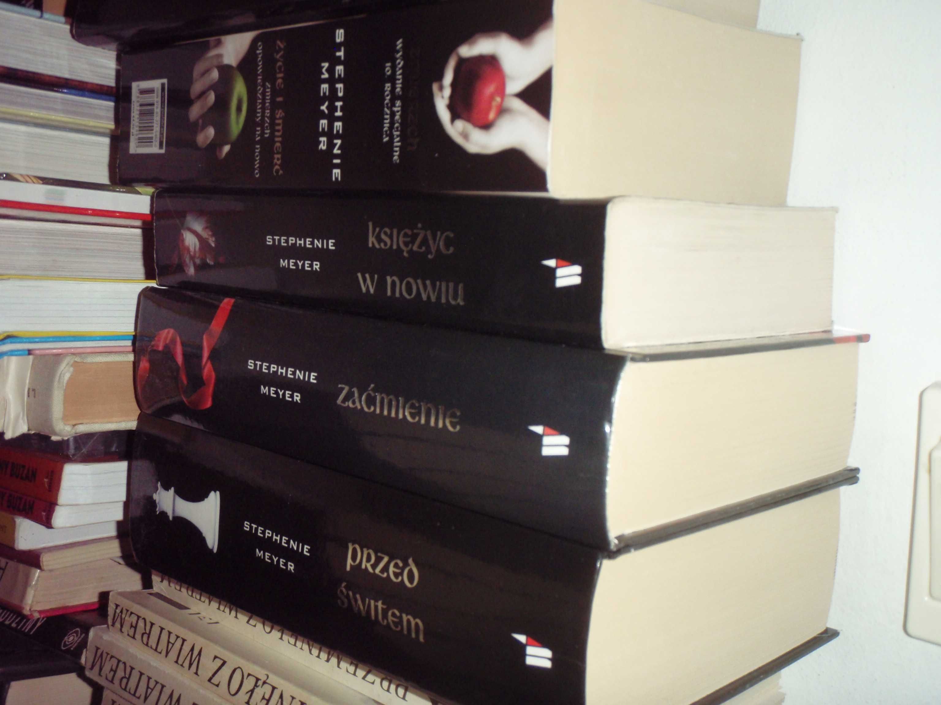 SAGA ZMIERZCH 4 tomy Stephenie Meyer cała seria +  Życie i Śmierć